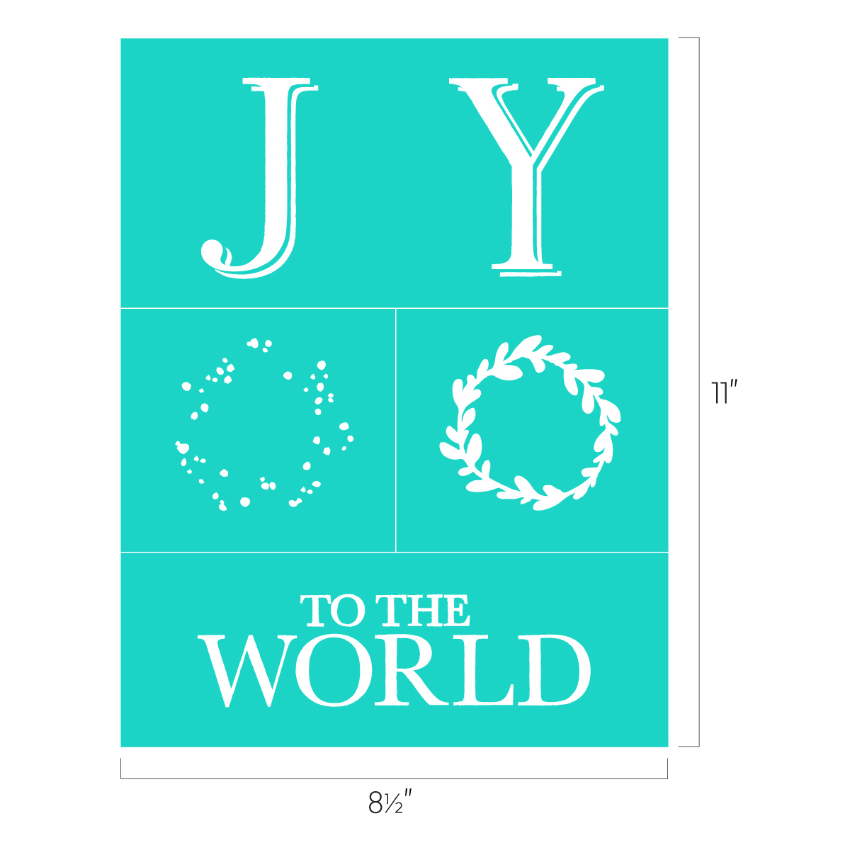 Joy to the World Chalk Couture