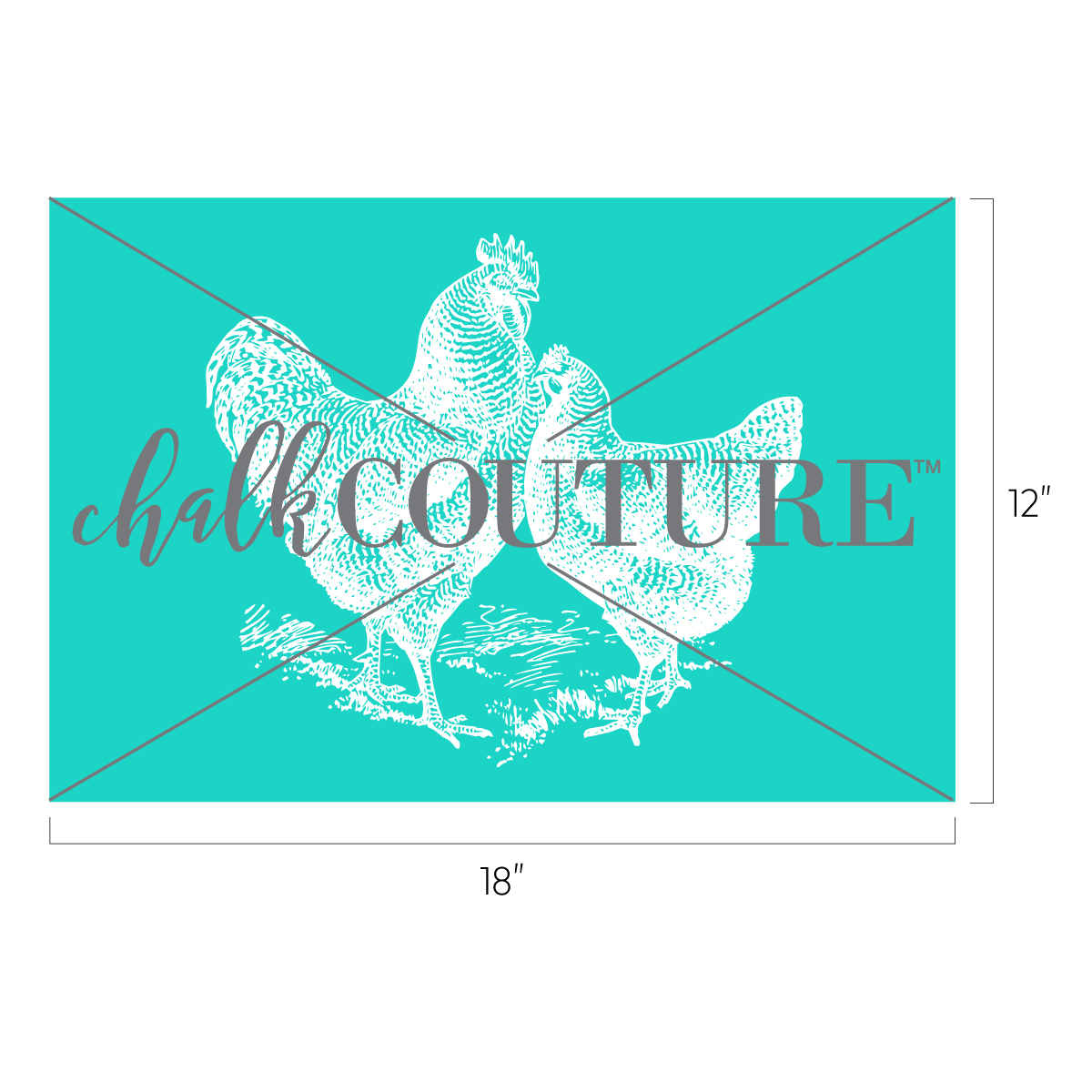 Corner Market Collection—Chickens Chalk Couture