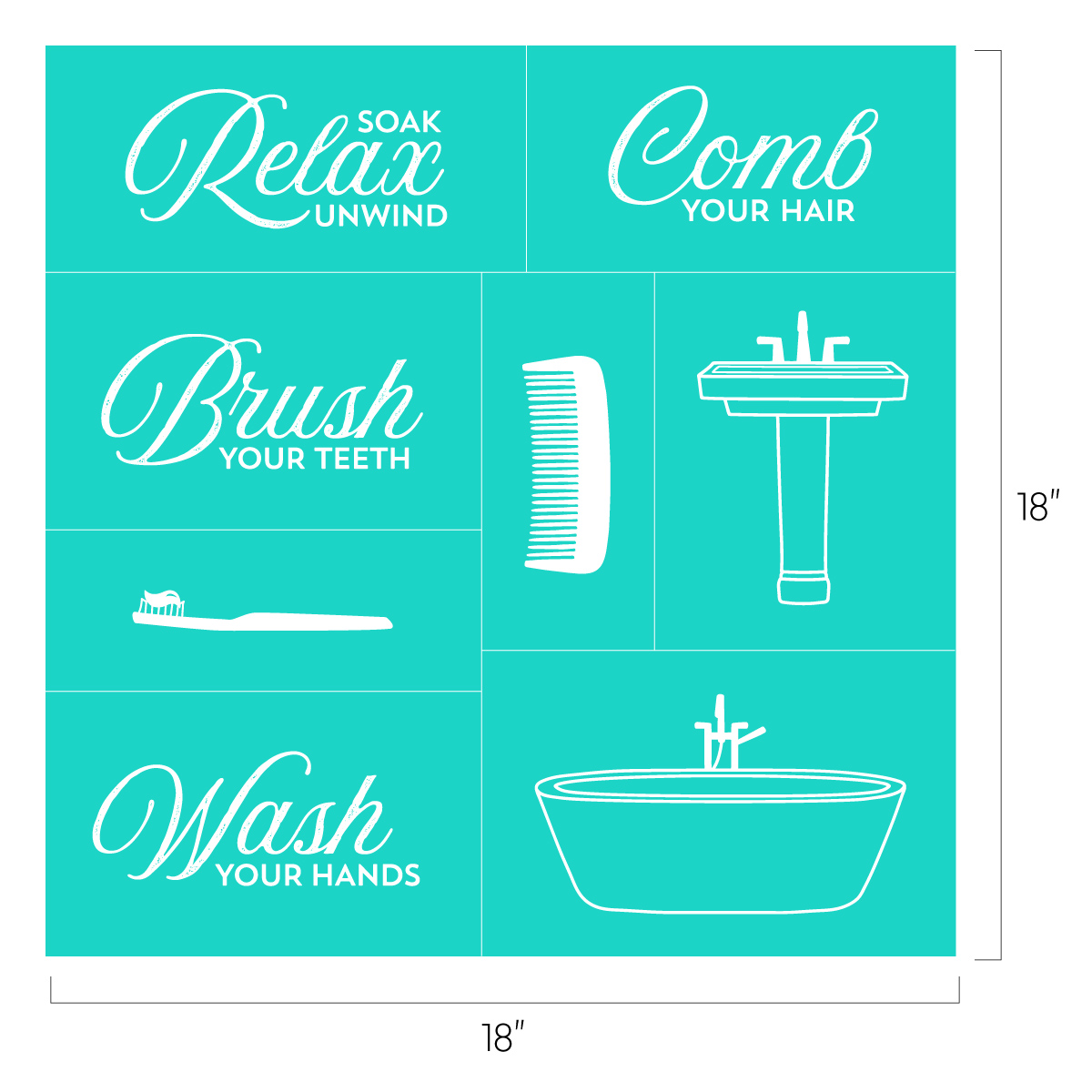 Bathroom Etiquette Chalk Couture