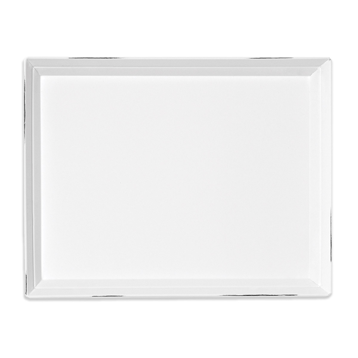 Reclaimed Metal Tray (White, 9" x 12") Chalk Couture